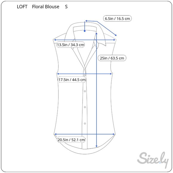 LOFT Women's Floral Ruffle Neck Mixed Media Button Front Blouse, Size S - Picture 8 of 8